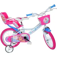 F.lli Schiano Meisjesfiets Alyssa 16 Inch 27 cm Meisjes Knijprem Wit/Roze