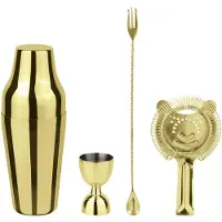 Paderno Cocktailset Parisian Mirror Gold (Set van 4)