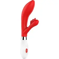 Luminous Agave Clitoris en Vagina vibrator - Rood