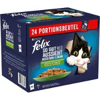 Felix 24x85g Lekkere Groenten in Gelei Elke Dag Feest Kattenvoer
