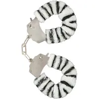 ToyJoy Furry Fun - Handboeien - Zebra Plush