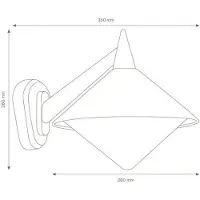 LCD Wandlamp buiten Liara, zwart, Aluminium, Modern, Wandlamp buiten