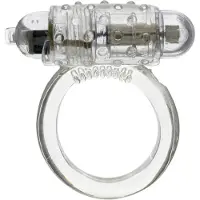 Seven Creations - Viberende Cockring - Rekbaar - Transparant