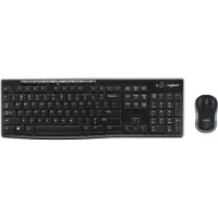 Logitech Wireless Combo MK270 toetsenbord Inclusief muis RF Draadloos Slovaaks Zwart