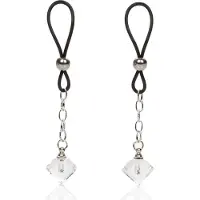 Calexotics - Nipple Jewelry Crystal Gem - Bondage / SM Nipple clamps Zilver