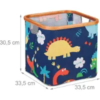 Relaxdays opbergmand kinderkamer - opbergbox stof - opvouwbare opbergdoos - kast organizer - C
