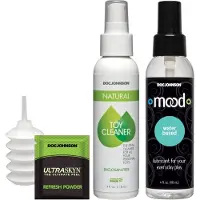 Doc Johnson Vibrerende Dual Density ULTRASKYN Speeltjes Set + Afstandsbediening tan