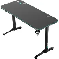 FOURZE Overskies gaming desk/ gaming bureau zwart/groen