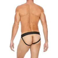 Ouch! Ouch - Stoere Jockstrap met Rits - Zwart