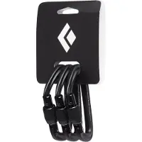 Black Diamond - Karabiners - Hotforge Screwgate 3 Pack Black voor Unisex - Zwart