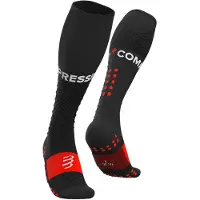Compressport - Full Socks Run - Compressiesokken T4 - EU 45-48, zwart