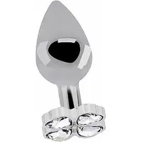 Shots Lucky Diamond Plug - 2.75 Inch - Silver