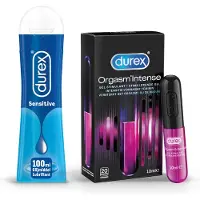 Durex - 110ml Glijmiddel - Play Sensitive 1x100ml - Intense Orgasm 1x10ml - Voordeelverpakking