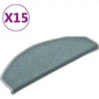 vidaXL Trapmatten 15 st 65x24x4 cm Zeeblauw Halfrond Groot