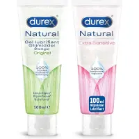 Durex - 200ml Glijmiddel - Natural 1x100ml - Natural Extra Sensitive 1x100ml - Voordeelverpakking