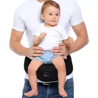 Deryan Pack Basic Heupdrager - Baby Peuter Heupzitje - Draagzak Zwart