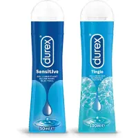Durex - 150ml Glijmiddel - Play Sensitive 1x50ml - Play Tingle 1x100ml - Voordeelverpakking
