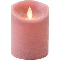 Anna's Collection LED Stompkaars Rustiek Oud Roze D 7,5 H 10 Cm
