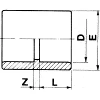 Cepex 01883 Pvc Ø160 Solvent Socket Zilver