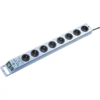 Brennenstuhl 1153340338 Overspanningsveilige stekkerdoos 8-voudig Blauw Randaarde stekker 1 stuk(s)