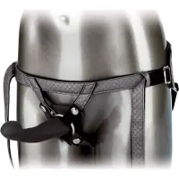 Calexotics - The Royal Vibrating Set - Strap On Harness Grijs