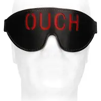 Ouch! Kunst Lederen Oogmasker - Zwart