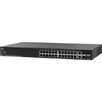 Cisco SG550X-24MP-K9, Beheerde switch, L3, Gigabit Ethernet (10/100/1000), Ondersteuning voor Power over Ethernet (PoE), Geschikt voor montage in een rack, 1U