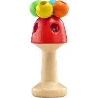 Selecta Rammelaar & Tuimmelaar Giralo 10 Cm Hout Naturel/rood