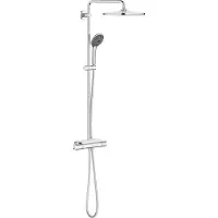 GROHE Vitalio Joy 310 Regendouche - Ø 31 cm - Inclusief thermostaatkraan en planchet - Met CoolTouch technologie - Chroom