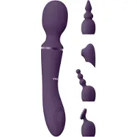 VIVE Nami - Dubbelzijdige Clitoris en Wand Vibrator - Paars