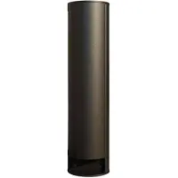 LUCANDE stekkerdoos Corban, deur, 2 stopcontacten, IP44 Corban, zwart, Aluminium, Modern