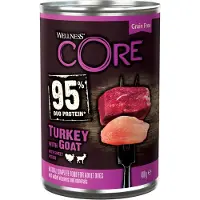Wellness Core 6x Hondenvoer Blik Kalkoen - Geit - Zoete Aardappel 400 gr