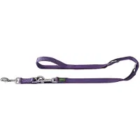 Hunter Hondenriem Nylon verstelbaar 15 mm 100 - 200 cm violet