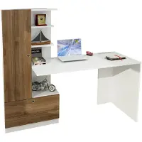 Skye Decor , Domingos - Wit, Notenhout, Bureaus, Wit, 120 x 73,8 x 61,8 cm