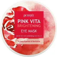 Petitfee , Pink Vita Brightening Oogmasker, 60 Stukken, 70 g