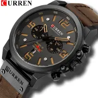 Curren Horloges voor Mannen Heren Horloge Herenhorloge Watch - Jongens Horloges Bruin Zwart