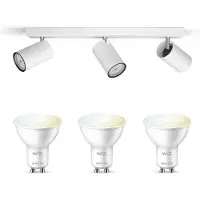 Wiz Kosipo Opbouwspot (Wit) - Warm tot Koelwit Licht - Plafondspot met 3 Lichtpunten - GU10 -Te bedienen via WiFi