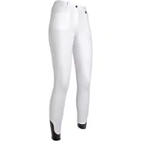 HKM Rijbroek Kate Silicone Fullseat - maat 158 - white