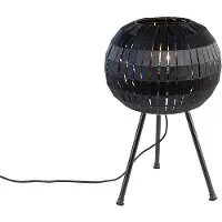 QAZQA Moderne tafellamp tripod zwart - Zoë