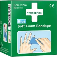 Cederroth Soft Foam Bandage Blue 6 cm x 2 m 51011011 1 St Verband(en)