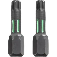Einhell torsie bitset - T10 Torx 10 - Lengte 25 mm - Hoge torsieweerstand - 122210 - 2 stuks