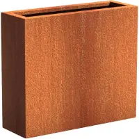 HetTuinstel.nl Cortenstaal plantenbak 90x30x80cm - Met bodem