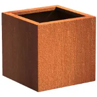 HetTuinstel.nl Cortenstaal plantenbak 50x50x50cm - Met bodem