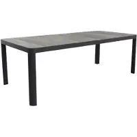 Van der Garde Tuinmeubelen VDG Queens tuintafel antraciet - 220 x 100 cm.