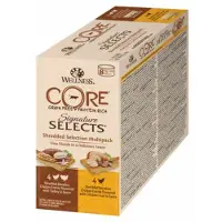 Wellness Core 4x Kattenvoer Signature Selects Shreded 8-pack 8 x 79 gr