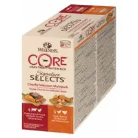 Wellness Core 4x Kattenvoer Signature Selects Chunky 8-pack 8 x 79 gr