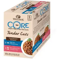 Wellness Core 8x Kattenvoer Tender Cuts Selection 6-pack Tonijn 6 x 85 gr