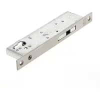 Nemef 9690 Haakschootslot | DM40mm | voorplaat RVS 24x245mm rechthoekig | staal verzinkte zwenkschoot | zonder geleidepen | DR 1+2+3+4 - 9969407100