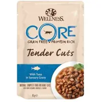 Wellness Core 24x Kattenvoer Tender Cuts Tonijn 85 gr