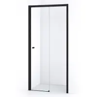 Maxaro Crystal Comfort Douchedeur 100 cm Mat zwart Helder glas Schuifdeur | Douchedeur Schuifdeur | Schuifdeur Douche | Schuifwand douche
